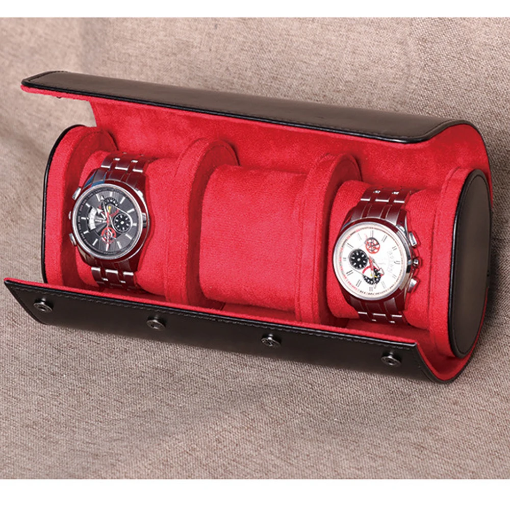 Premium Pu Leather Travel Watch Storage Pouch Case For Men And Women_voghion.com