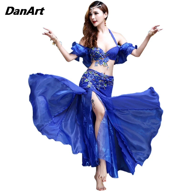 

Sexy Belly Dance Performance Suit Lady Elegant Practice Suit Classic Stage Show Clothing New Women's Stage Costume Set Adult