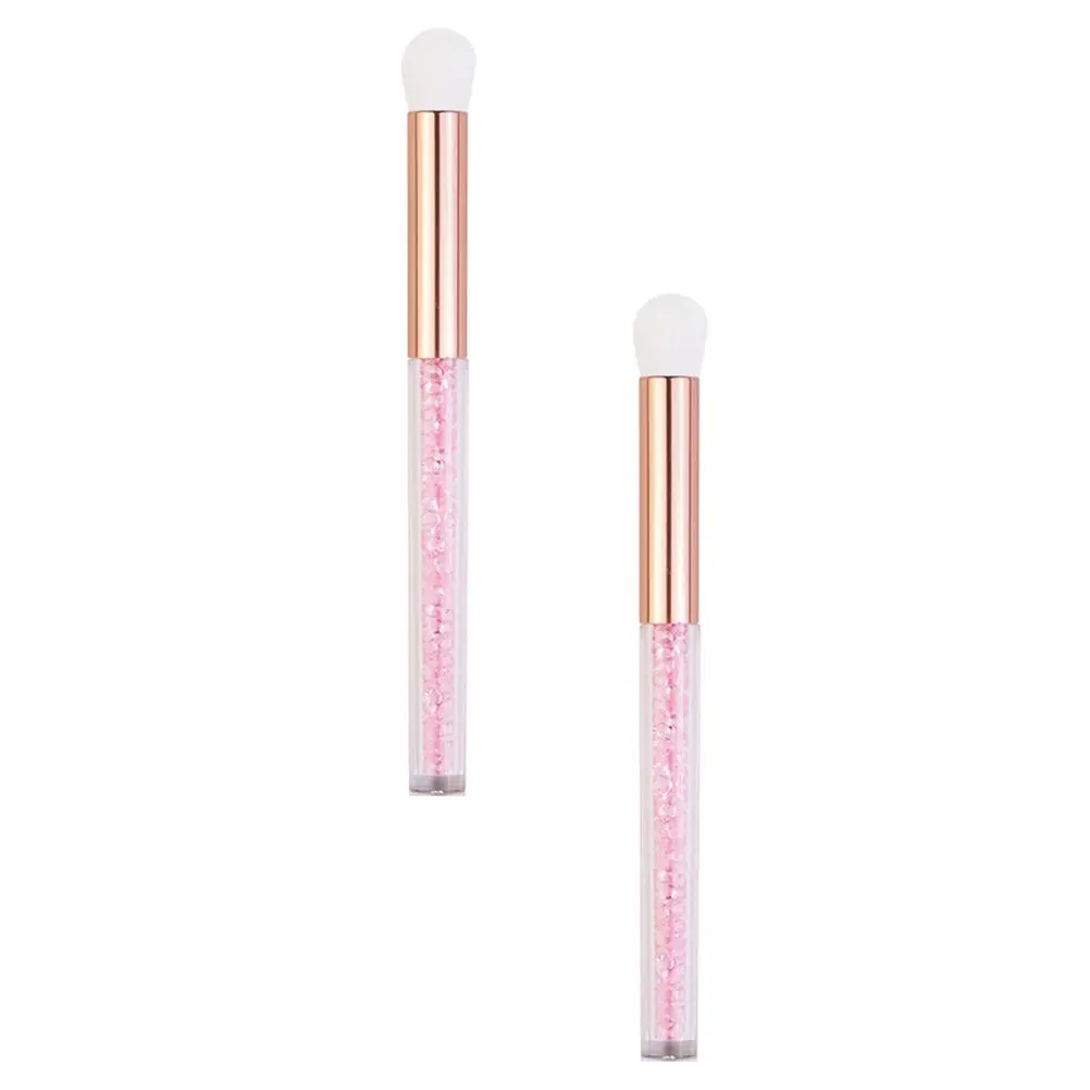 2 pezzi pennello per ombretto strumento per trucco applicatore per punti neri donna manico in ABS pulizia accessori di bellezza naso in fibra fine