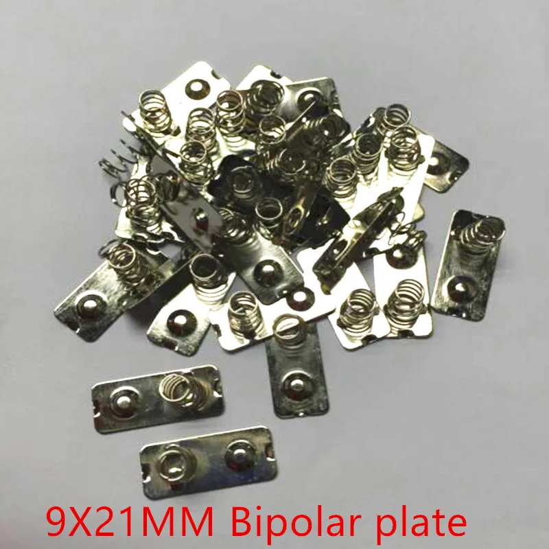 30PCS AAA Battery Positive Negative Conversion Spring Contact Plate 9x21mm for Electronic Component Market