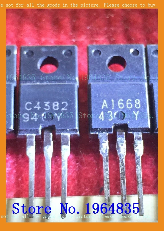 2pcs/lot=a pair 2SA1668 2SC4382 2A 200V