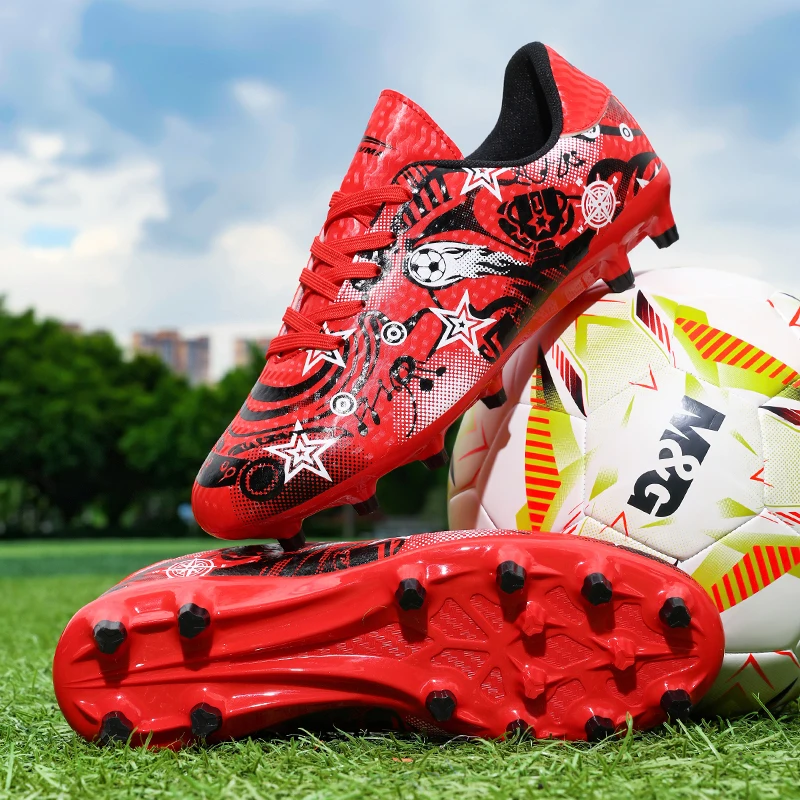 

Training Football Shoes Men Fast Soccer Shoes Society Cleats Students Training Football Field Boots Indoor Sneaker Non-Slip
