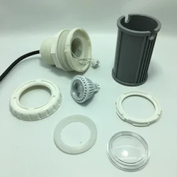 Dimmable Underwater Pool Light 7W DC12V MR16 Spotlight LED IP68 Waterproof for Fiberglass Pool