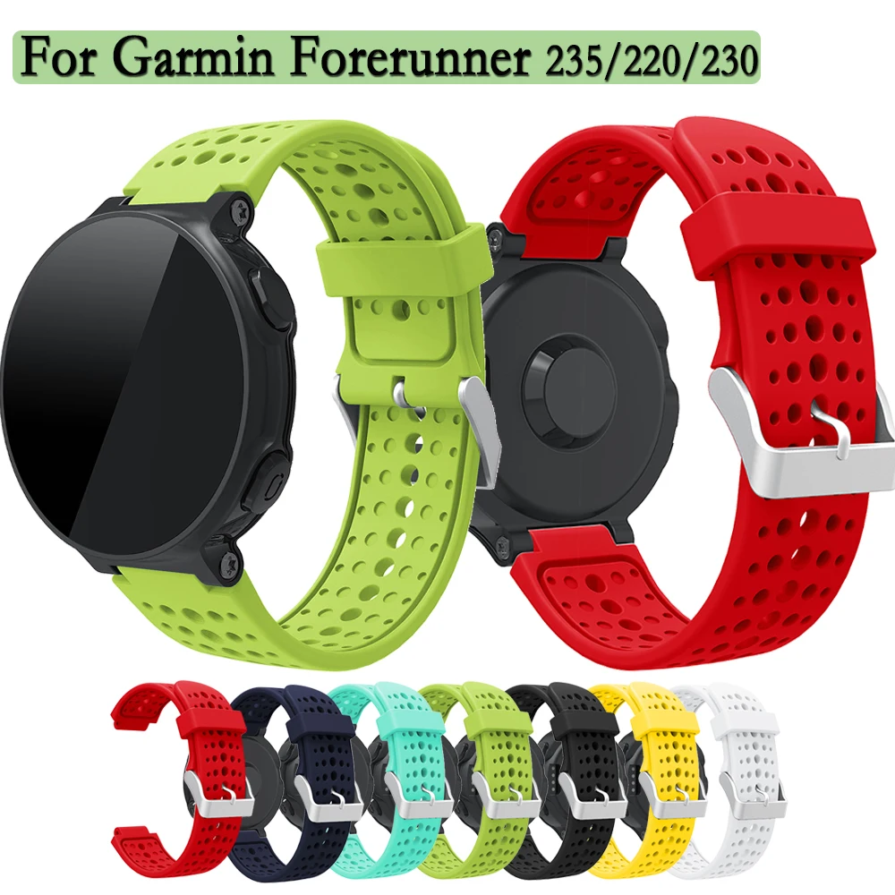 Outdoor Wristband For Garmin Forerunner 235/220/230/620/630/S20/735/735XT smart watch soft Silicone Straps Bracelets band Correa