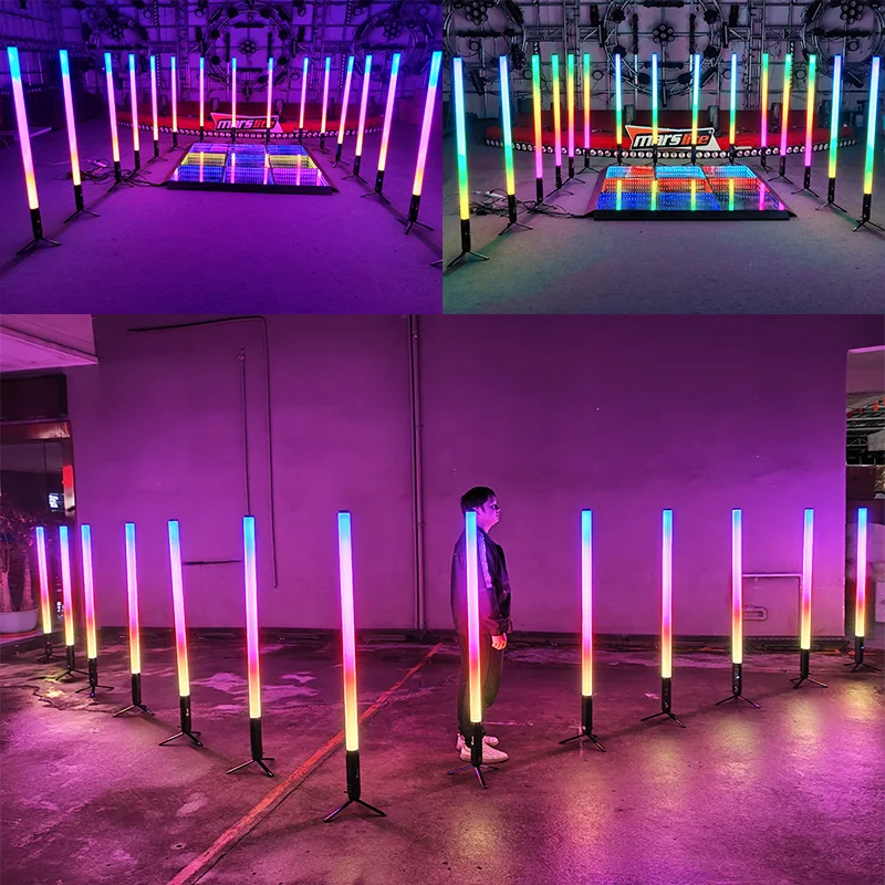 Tragbare IP65 Wireless Batterie 360 Pixel Tube Led Wireless Led Tube DMX Club Party DJ Licht Bühne
