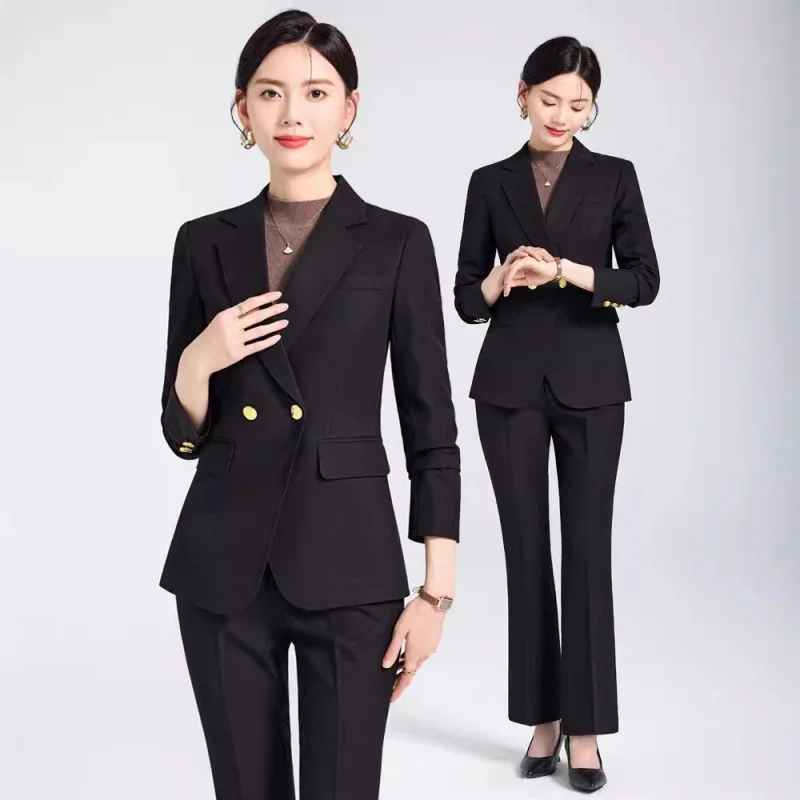 burgundy suit for women2025Spring and Autumn New High-end Fashion Casual Office Commuting Suit Workwear