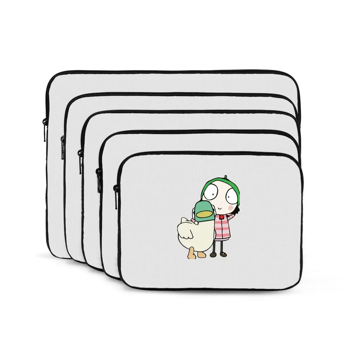 Sarah And Duck Having Fun Notebook Laptop Bag Case Pouch 10 12 13 15 17 InchNotebook Sleeve Cover Bag Tablet Shockproof Case Bag