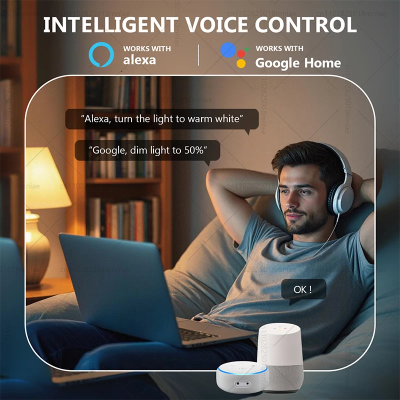 Tuya الذكية LED ضوء لمبة E27 RGBCW 15 واط واي فاي بلوتوث Led مصباح إضاءة ديكوريّة المنزل 220 فولت أليكسا جوجل مساعد التحكم عن بعد #3