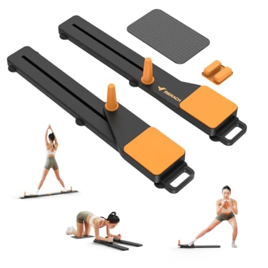 

Multifunctional Pilates Board for Core Workouts Detachable Ab Trainer with Anti-Slip Quiet Design Portable Reformer for Home Gy