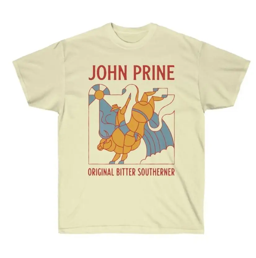 

Футболка унисекс John Prine, горький southerner, натуральный цвет, быстрая доставка