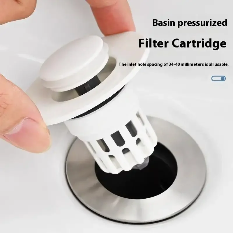 

1 шт., сливной фильтр для умывальника, прыгающий сердечник, пробка для раковины в ванной, сливной фильтр для быстрого уплотнения и слива воды