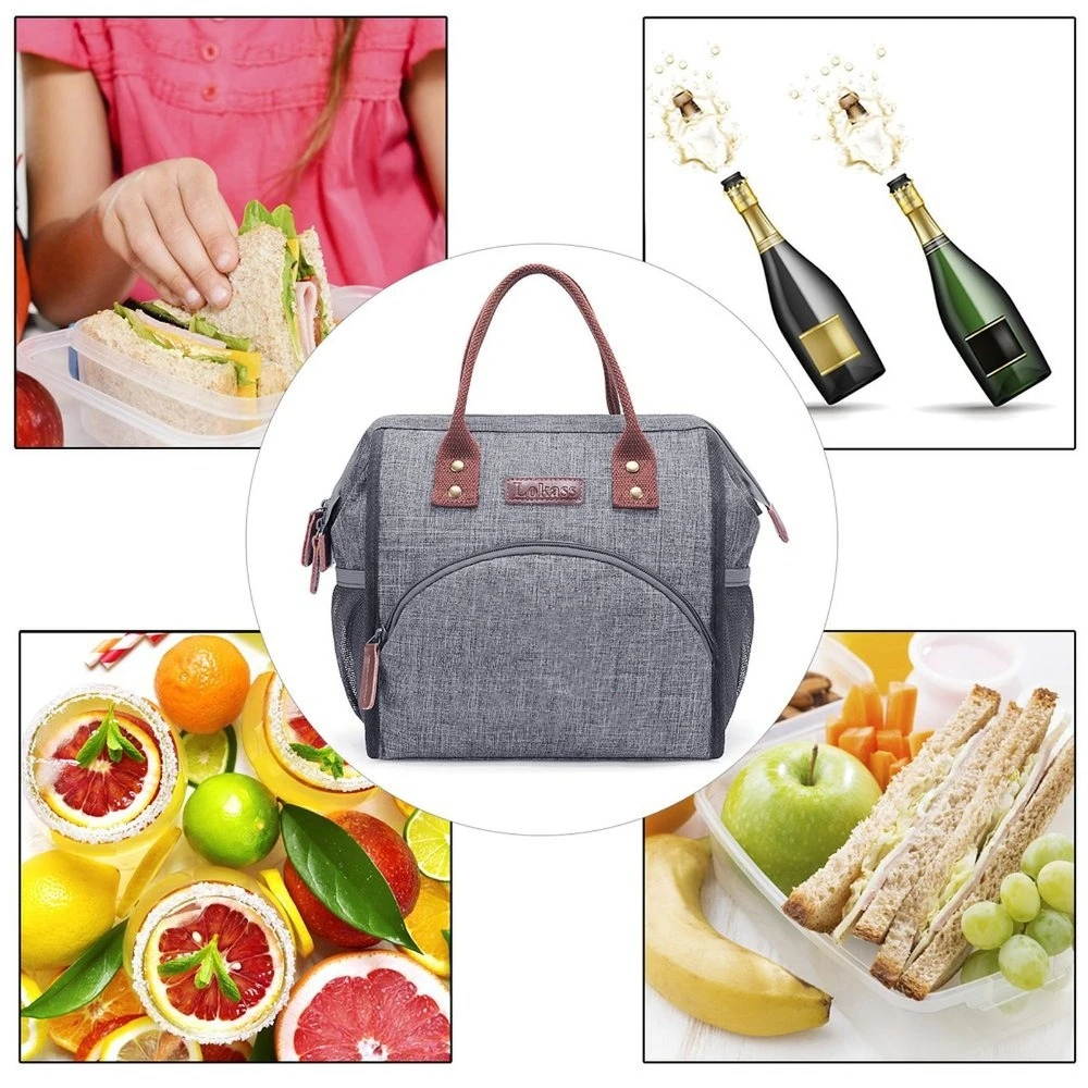 

Горячая сумка для обеда из ткани Оксфорд, сохранение тепла, прочная сумка для пикника, несколько карманов, портативный ланчбокс для путешествий