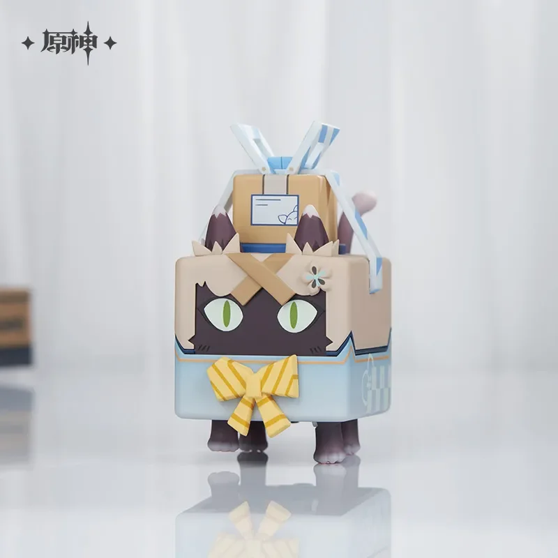 

Official Original Game Genshin Impact Kirara Neko Cat Box Courier PVC Anime Figure Figurines Accessories Model Xmas Gift