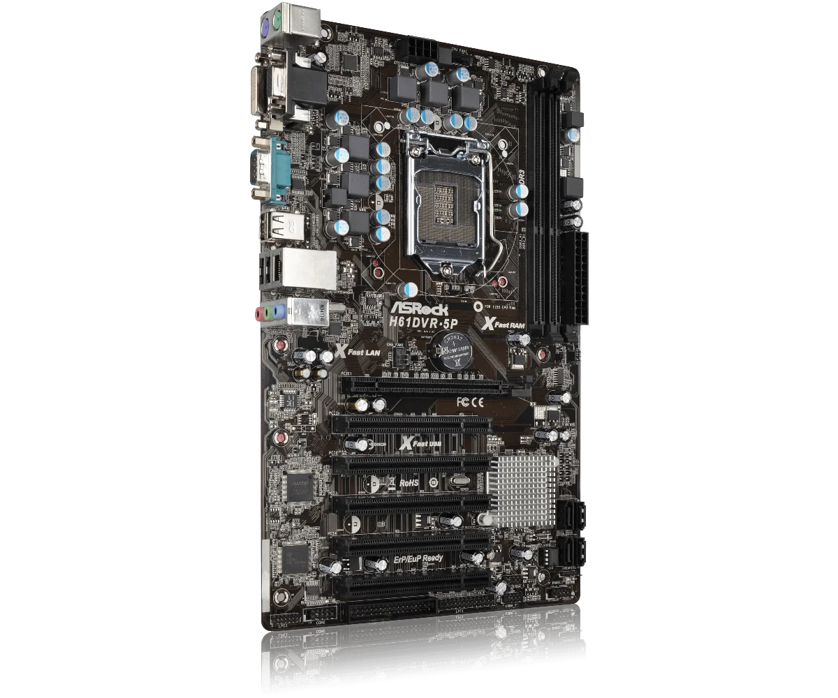 ASROK H61DVR-5P اللوحة LGA1155 DDR3 إنتل H61 دعم i7-2700K i5-3550 i5-3470 i7-3770 وحدة المعالجة المركزية DDR3 16GB ATX