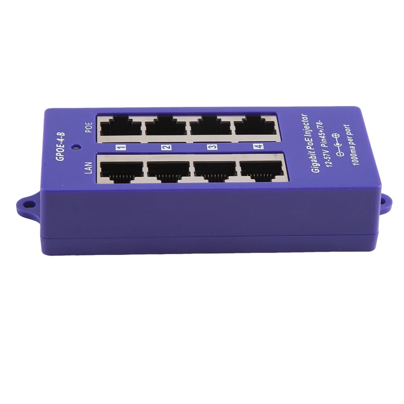 

48V Or 24V Gigabit Passive Poe Injector 4 Port 1000Mbps Poe Module For Security IP Camera Wifi Access Point, UBNT, Easy To Use