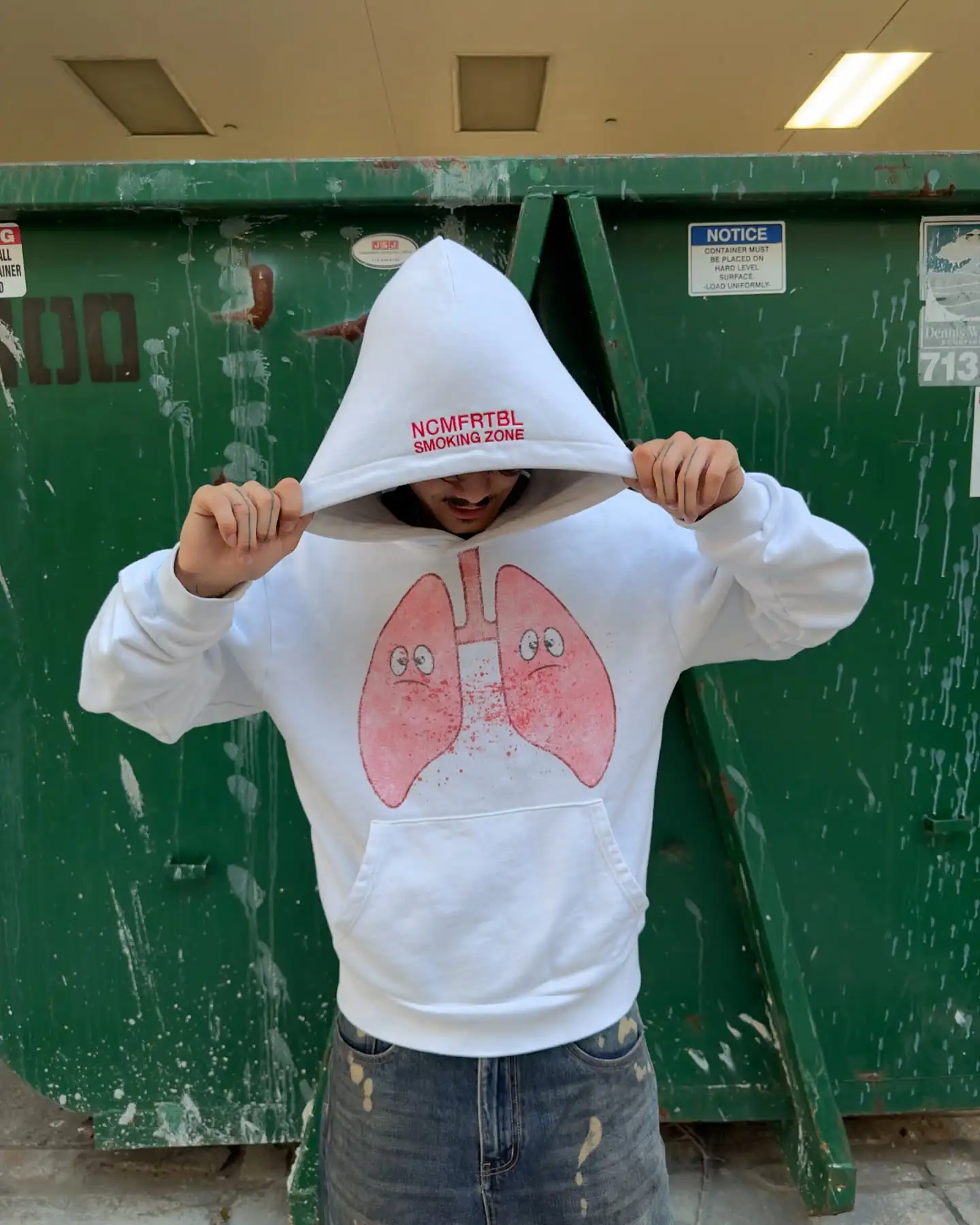 

Harajuku Casual Smoke Print Hoodies Women Grunge Streetwear Sweatshirt Tops Goth Oversized Hoodie Y2k Clothes Men Clothing