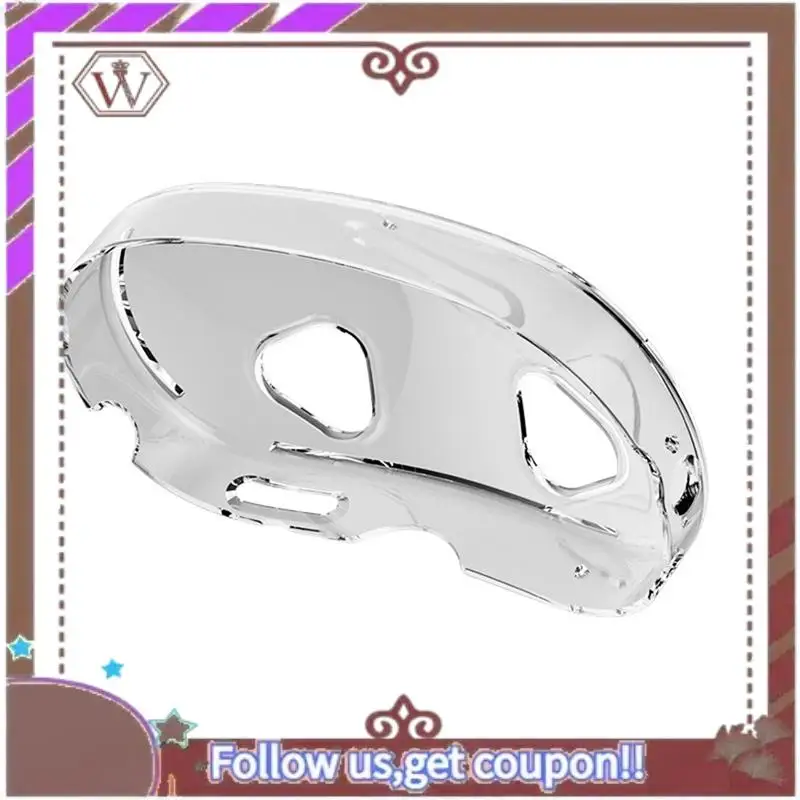 ABBG-For Meta Quest 3S Clear Protective Case+Lens Cover+Joystick Cap TPU Protector Dustproof Cover Set For Meta Quest 3S