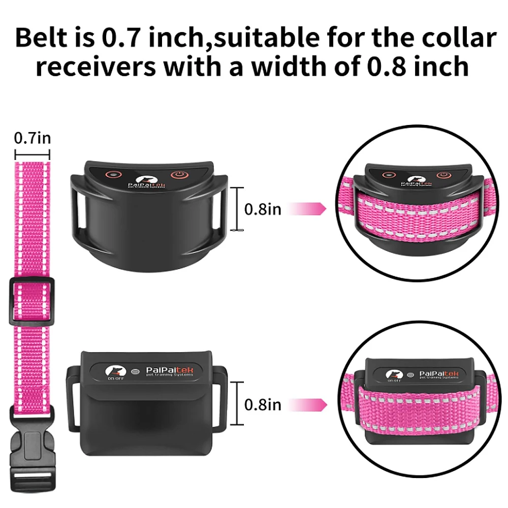 PaiPaitek E Collar Replacement Strap-Compatible with Almost All Makes and Models of Shock Training Collars and Bark Collars