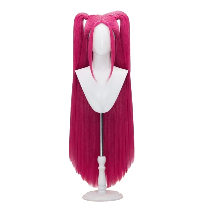 Perruque de Cosplay du film Kpop Mira Rumi Zoe, chasseurs de démons, violet, noir, rouge, cheveux longs, perruques synthétiques résistantes à la chaleur, accessoires de carnaval
