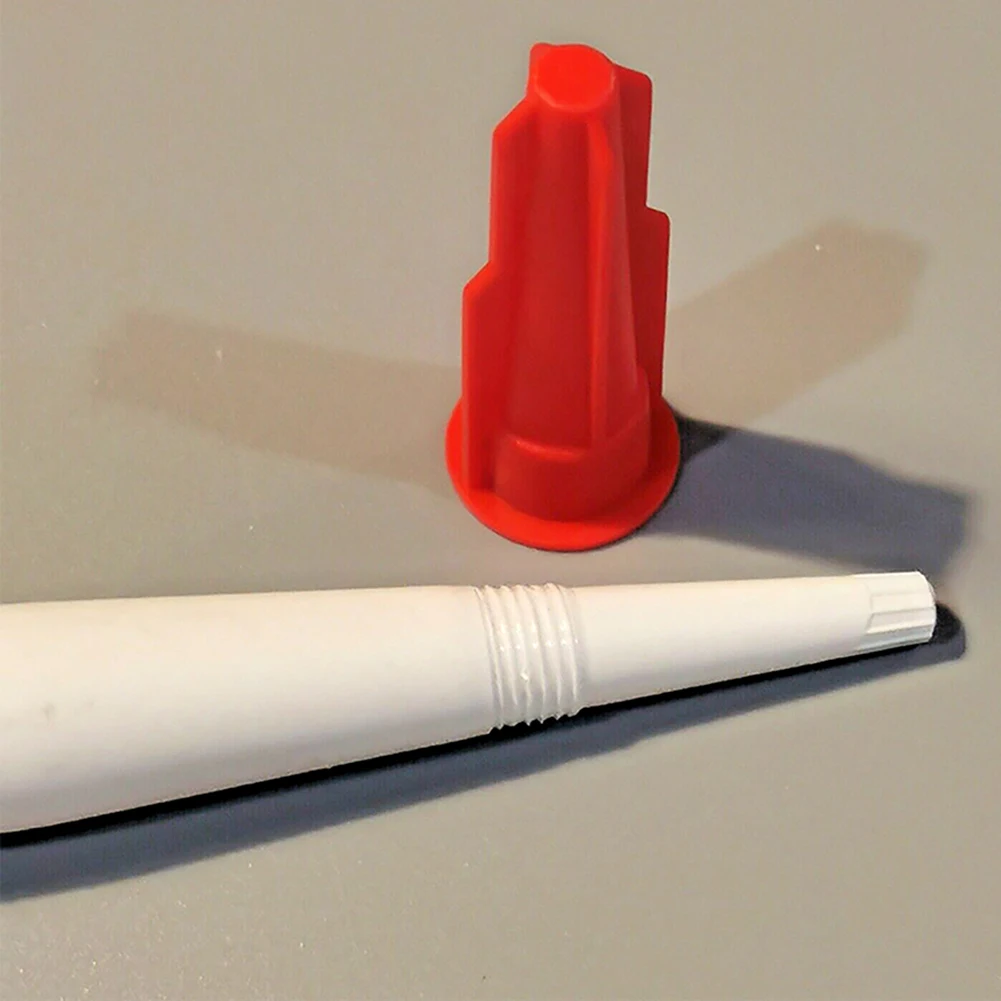 30 pezzi di Silicone tubo ugello tappo punte di ricambio calafataggio con ugello rosso cartuccia di ricambio sigillante siliconico strumenti di costruzione domestica