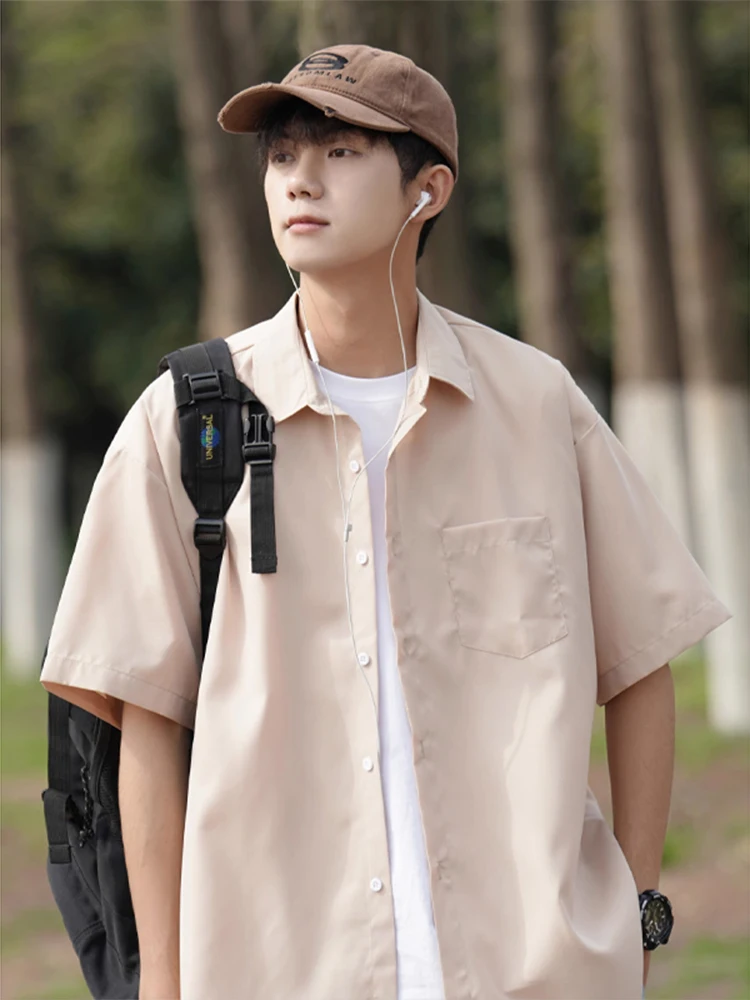 

Мужские летние тонкие брюки из ледяного шелка цвета хаки, свободного кроя, в стиле молодежного тренда, весна-лето, длина 7/8.