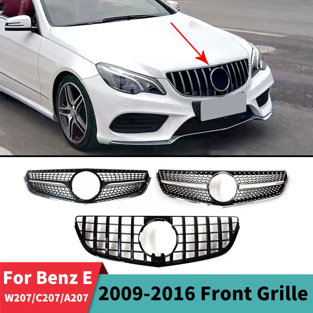 

Front Radiator Grille Inlet Grill Grid Tuning For Mercedes Benz E Coupe W207 C207 A207 2009-2016 E260 E200 E320 E350 E400 E500