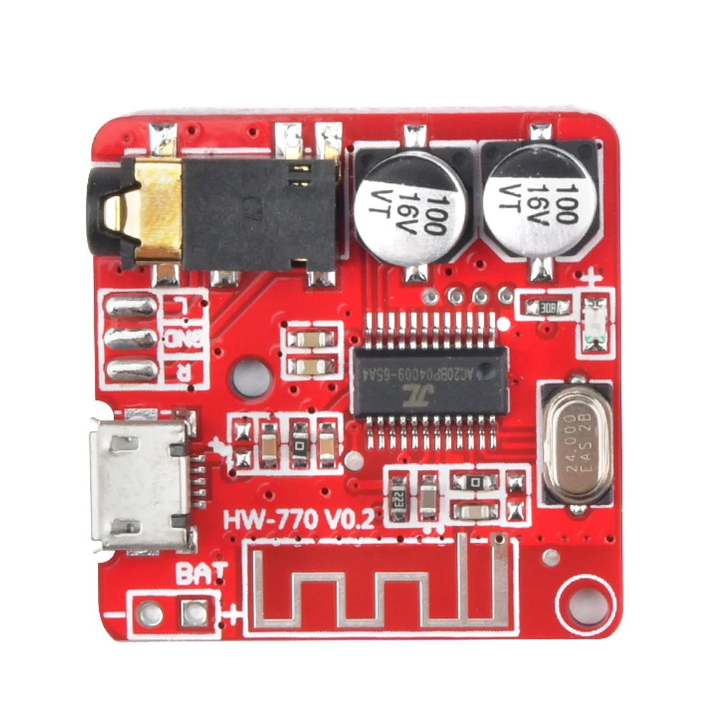 Audio Bluetooth Module Receiver Board Bluetooth 5.1 MP3 Lossless Decoder Micro USB 3.5mm Audio Output Amplifier Module Type-C