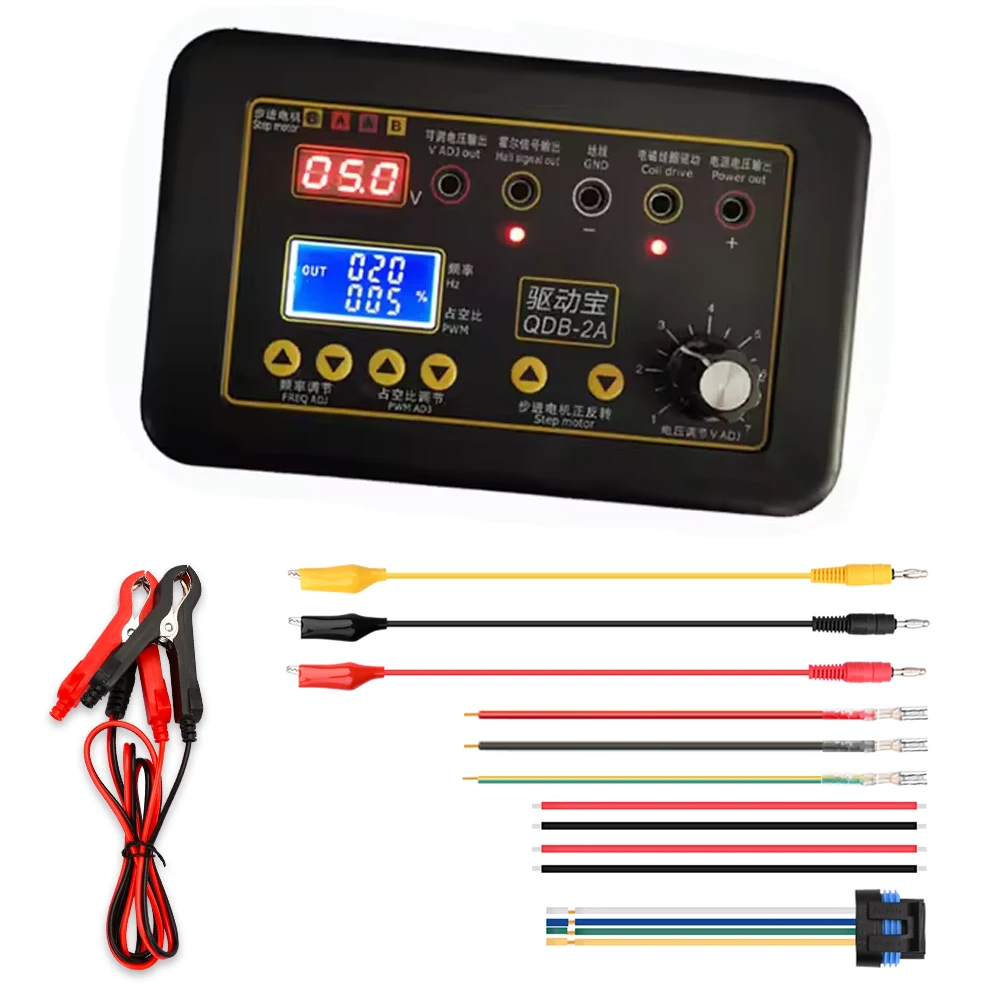 Automobile Ignition Coil Test Injector Solenoid Valve Idling Stepper Motor Instrument Tester Fault Detector Drive Simulator