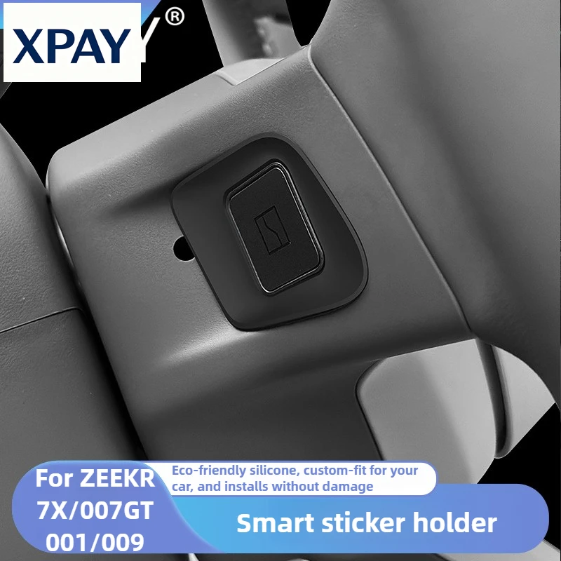 New Car For ZEEKR 7x/007GT/001/009 2024 2025 Car Steering Wheel Side Sticker Bluetooth Convenient Button Fixed Bracket Accessori