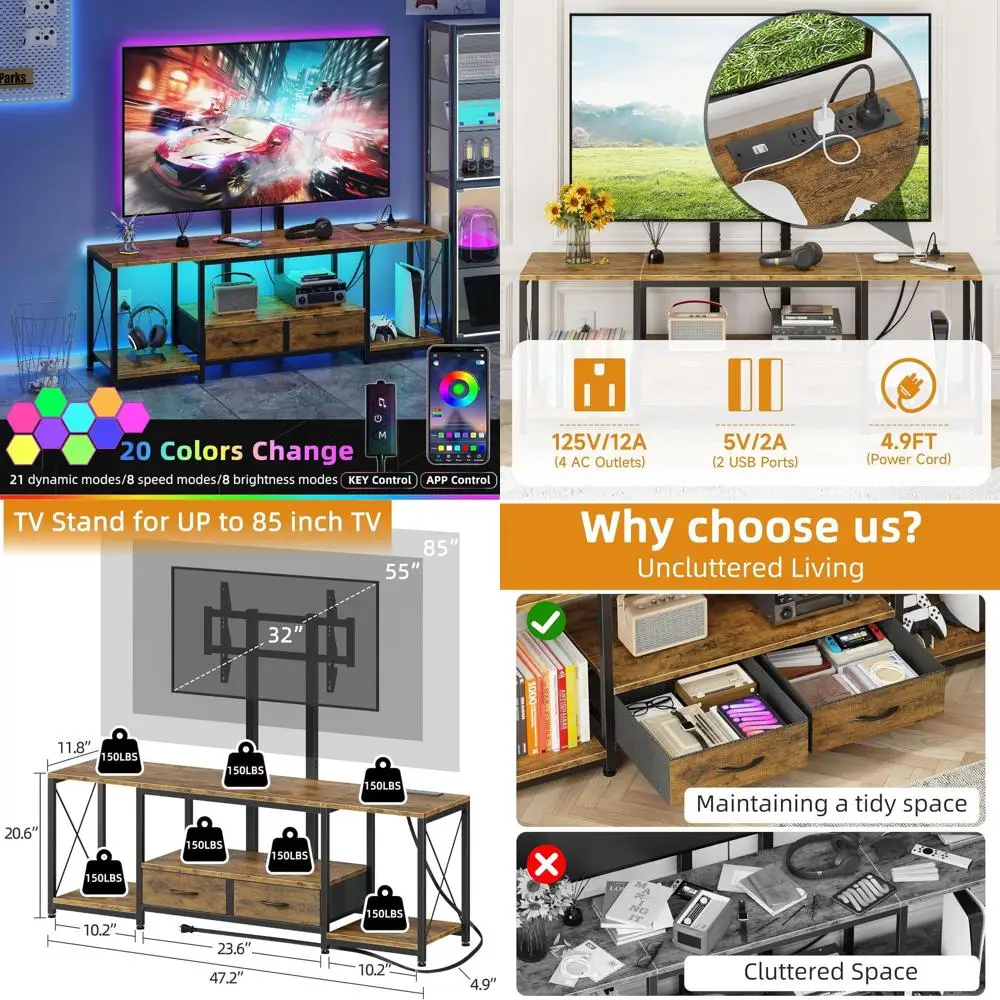 Rustic Brown Entert…