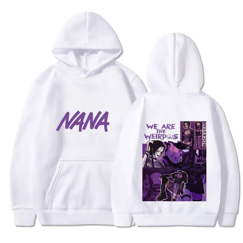 Anime Nana Osaki Hoodies Unisex Wholesale Hip Hop 11 Color Hooded Sweatshirt Fashion Casual Harajuku Pullover For Men Women