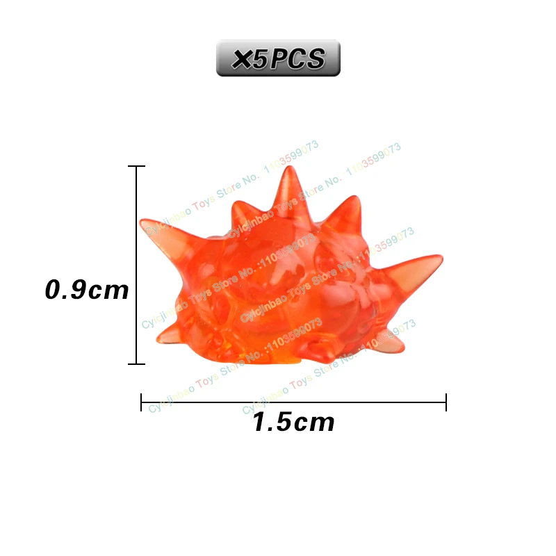 5PCS PJD6-45 Anime Serie Special Effects Pieces Fire Fists Flames Third Party Building Blocks Weapon Accessories Kids Toys Gifts