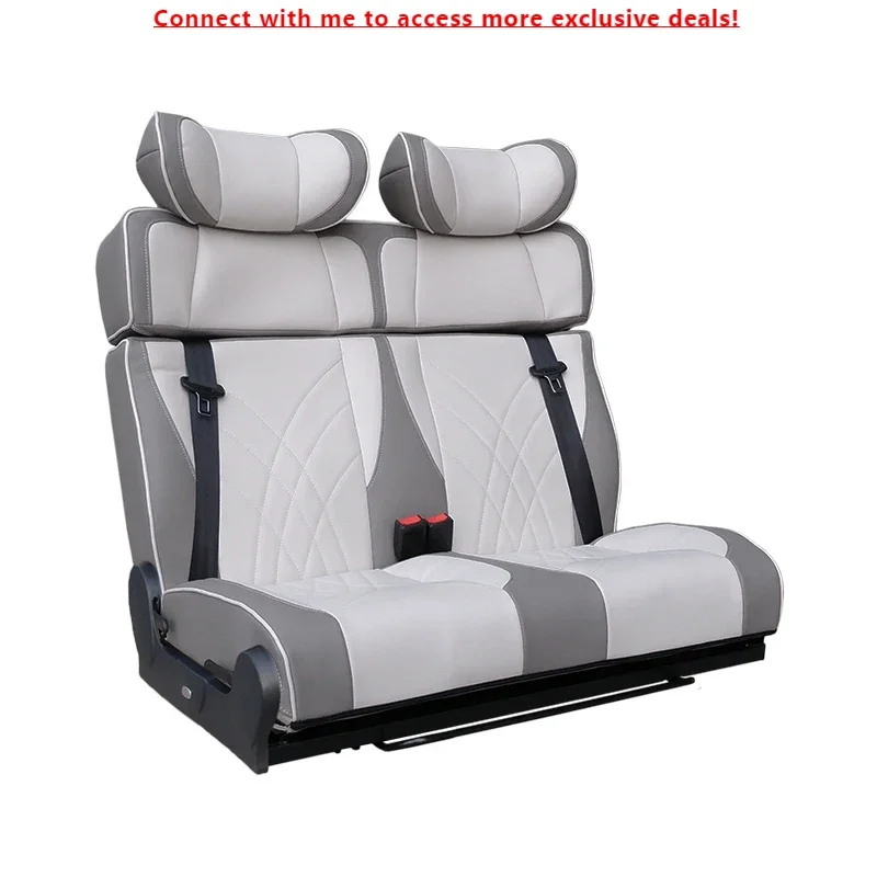 

Rock And Roll PU Leather Modified Car Seats 2 2 Seat Folding Bed For Camper Van Conversion RV And Caravan