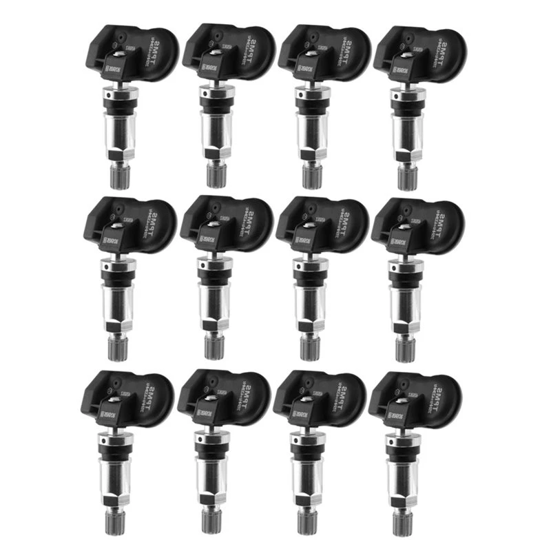 12Pcs Programmable Maxitpms Tire Pressure Sensor Monitor 315MHZ+433Mhz 2 In1 For Autel Tool TS408 TS508 ITS600 MX Sensor