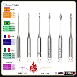 6Pcs/Pack Dental Endodontic Gates Drill Glidden Rotary 32mm Engine Use Stainless Steel Endo Files #1-6