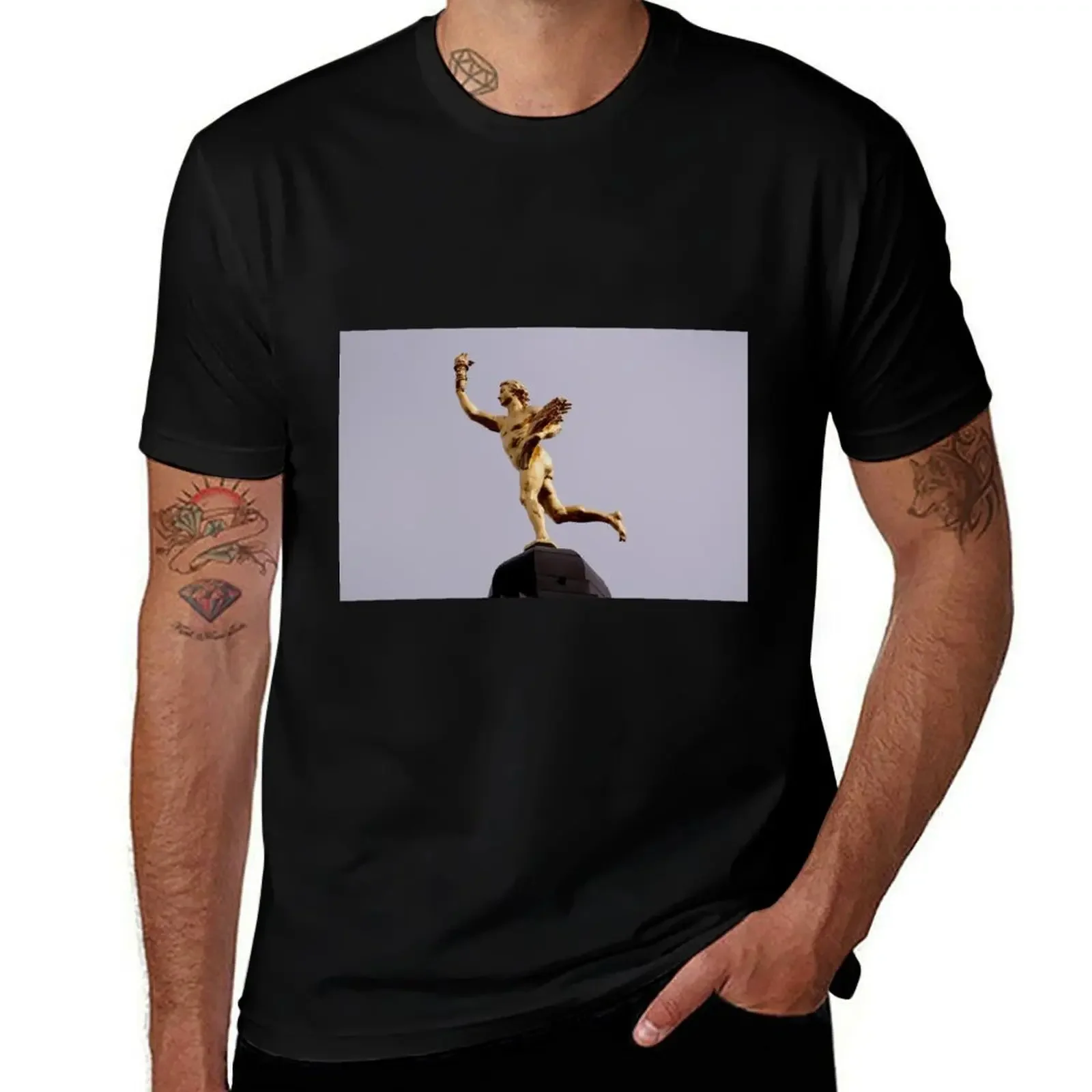 

MANITOBA'S GOLDEN BOY- A HISTORICAL MONUMENT T-Shirt for a boy affliction shirts new edition shirts graphic tee men