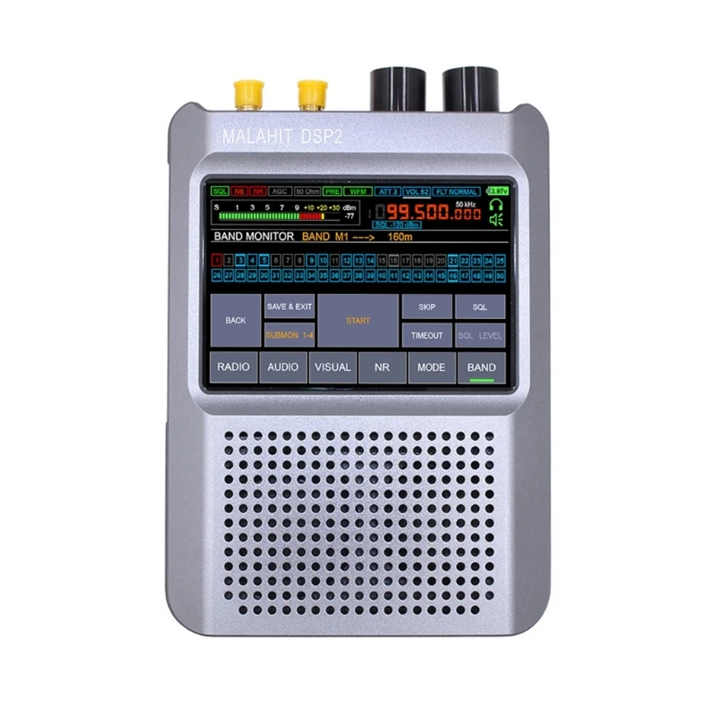 New Firmware 2.30 Genuine Second Generation Malahit-DSP2 SDR Malachite Receiver Radio 10kHz-380MHz 404MHz-2GHz Dropship