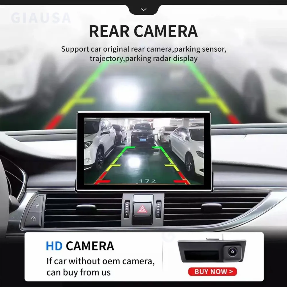 

For Audi A6 C7 A7 2012-2018 Android Screen Android 12 6+128 Car Multimedia Radio Player GPS Navi Head Unit Qualcomm Snapdragon