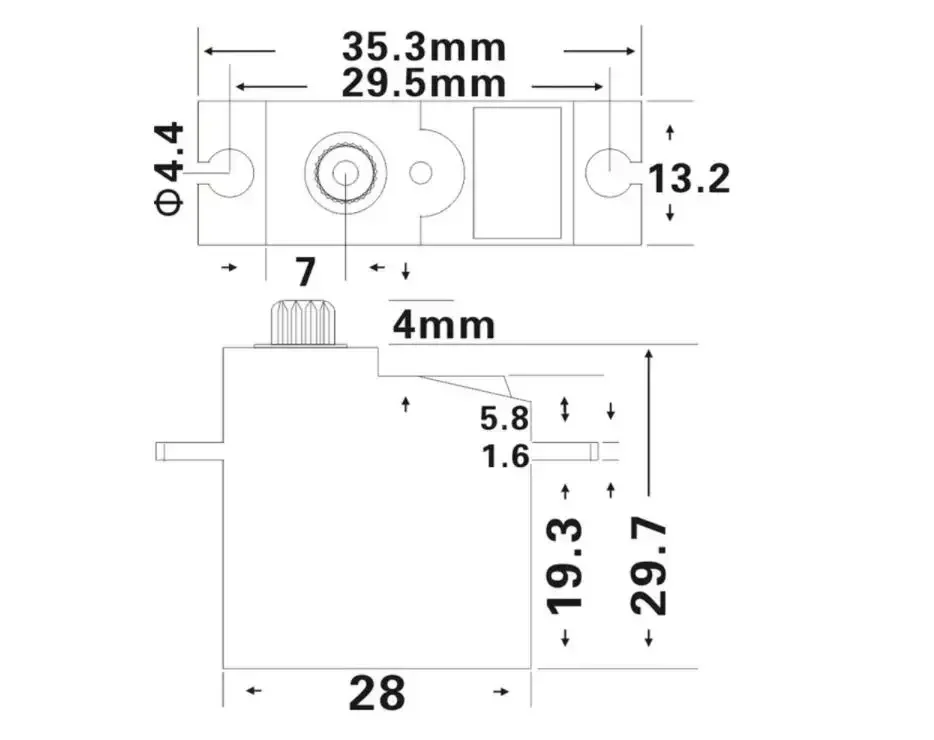 Jx servo pdi1181mg 18g 35kg servo de engrenagem de metal digital para wltoys 144001 wpl rc carro b116 b24 c14 c24 helicóptero avião