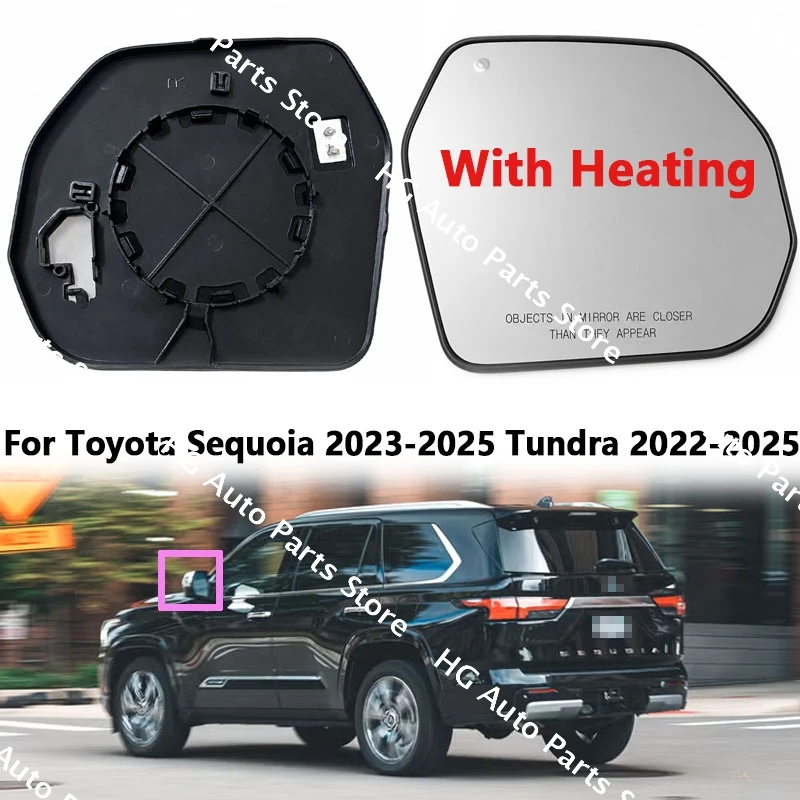 

Car Accessories For Toyota Sequoia 2023 2024 2025 Tundra 2022 2023 2024 2025 Heat Mirror Glass 87907-0C010 87902-0C010