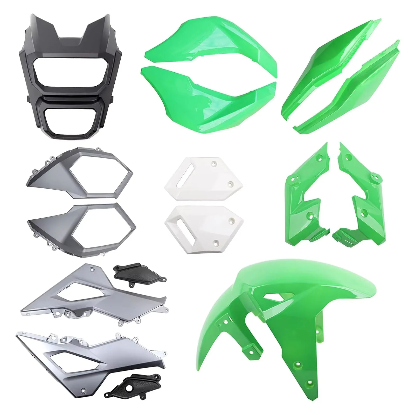 

Motorcycle Fairing Kits Compatible with Honda Grom MSX 125 2017-2020,Green Color