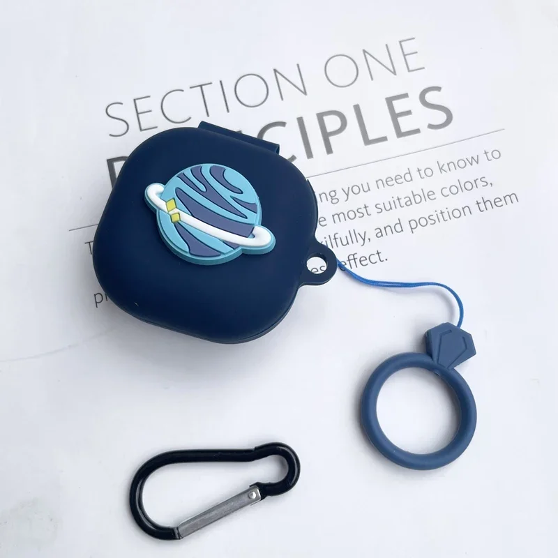 Soundcore Liberty 4/4 NC/Liberty 3 Pro/Life P3 이어폰 케이스 만화 우주 비행사 링 안티 드롭 실리콘 충격 방지 커버