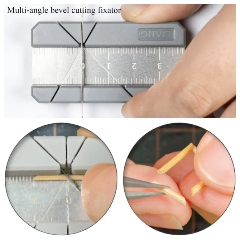 30/45/60/90 Degree Multi-angle Bevel Cutting Fixed Auxiliary Tool Model Magnetic Bottom Splicing Trim Diy Making Tool Modeling