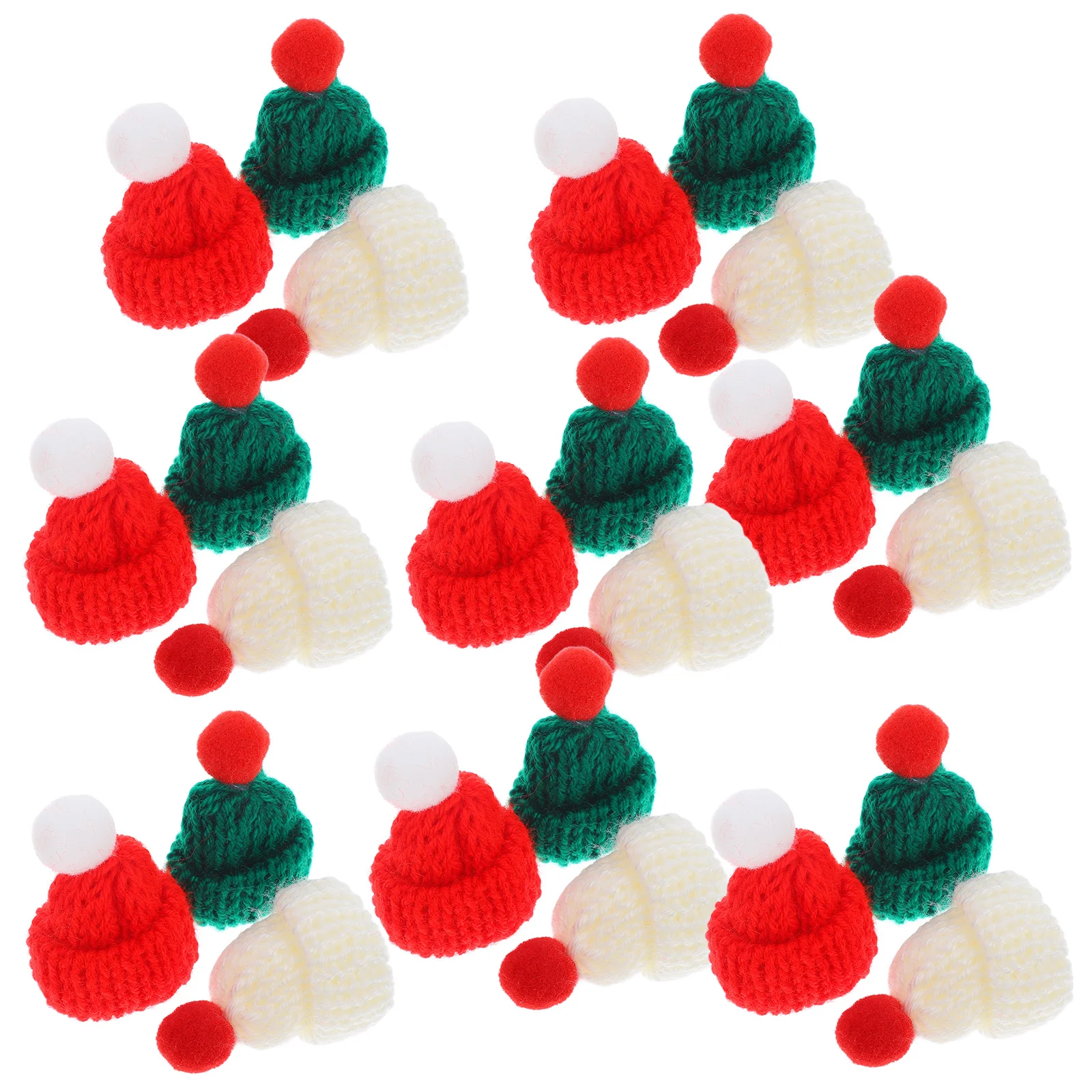 Mini Hoeden Wollen Muts Kerstman Volwassen Garen DIY Ambachtelijke Accessoires Baby Kerst Ornamenten Boom