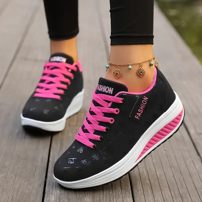 

MAEDEF Women Sneakers Casual Sports Shoes Comfortable Wedge Woman Sneakers Non Slip Slippers Casual Swinging Shoe Woman Shoes