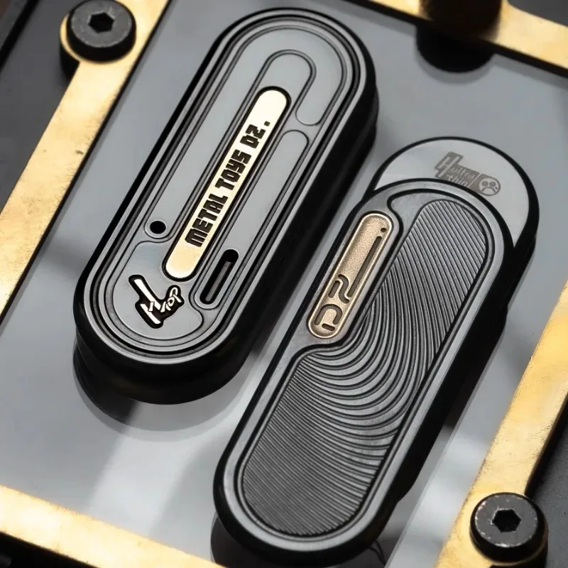 2025, neue Dz.TOP-H, ultradünne, selbstsichernde Struktur, mechanischer Metall-Inlay-Prozess, Fingerspitzen-Push-Karte, Dekompressionsspielzeug