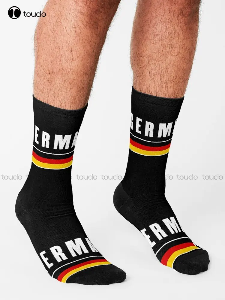 Germany Soccer German Flag Deutschland Futbol Socks Men'S Slipper Socks 360° Digital Print Christmas Gift Colorful Cartoon