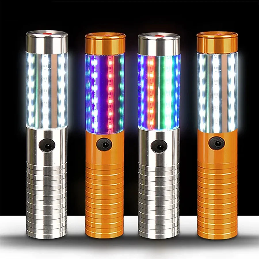 

Bar Champagne Bottle Service Light Metal Led Strobe Baton Wine Flash Stick Light Electronic Bottle Sparklers For Party Nightclub