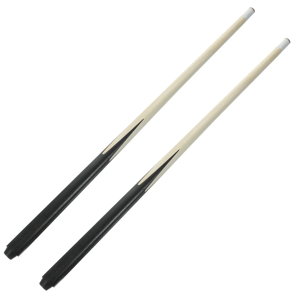 2 Pcs Children's Billiard Stick Technology-manufactured Pool Cue Cues Teenager Sticks Wood Comfortable Grip Maximum Convenience