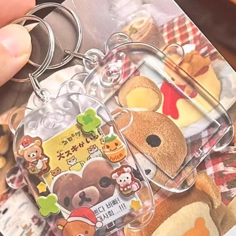 5 Buah Gantungan Kunci Bingkai Foto Kosong Gantungan Kunci Akrilik Bening Masukkan Foto Terpisah Liontin Kunci Lucu Gantungan Kunci DIY Hadiah Ulang Tahun Pasangan